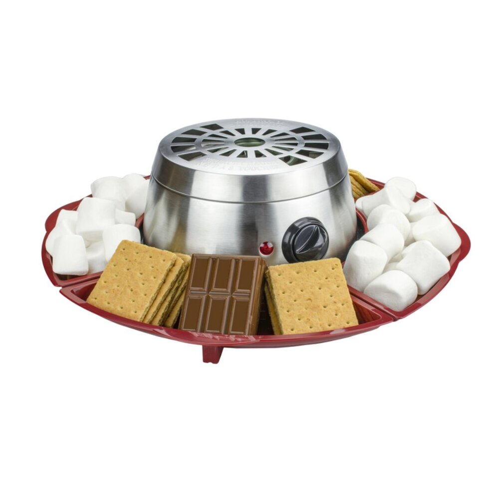 Brentwood Indoor Smores Maker - 4 Stackable Trays, Stainless Steel, Easy clean